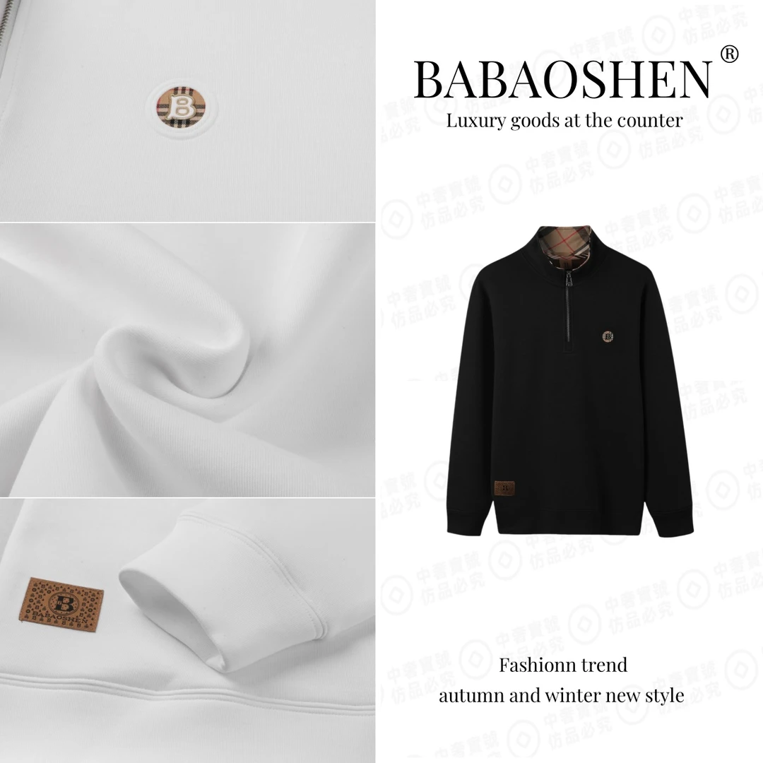 秋冬2024新款时尚百搭潮流经典拉链半开胸长袖卫衣女款爆款女装