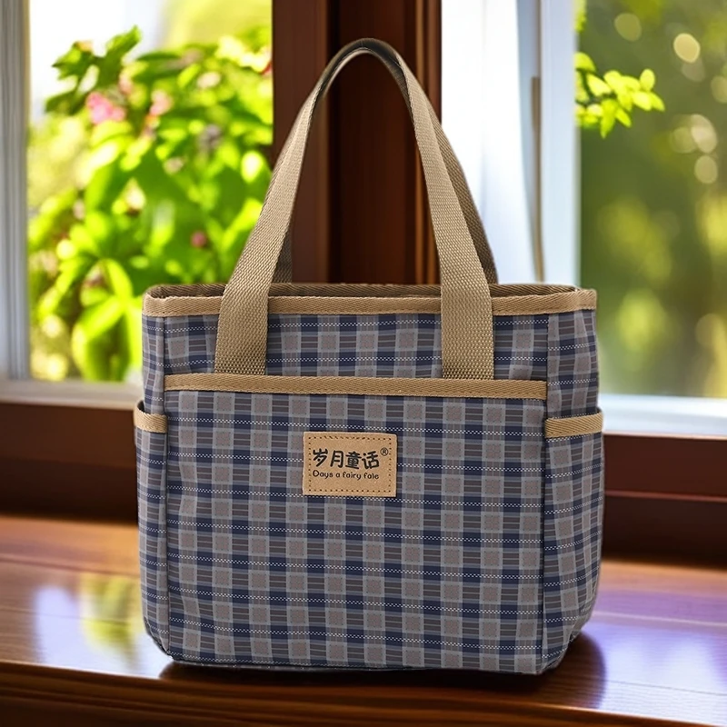 时尚休闲包包女士手提包上班通勤手提袋母婴外出妈咪包妈妈布包