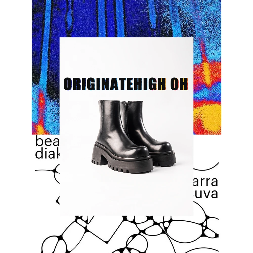 ORIGINATEHIGHOH 设计师款百搭时尚靴子 WX9239
