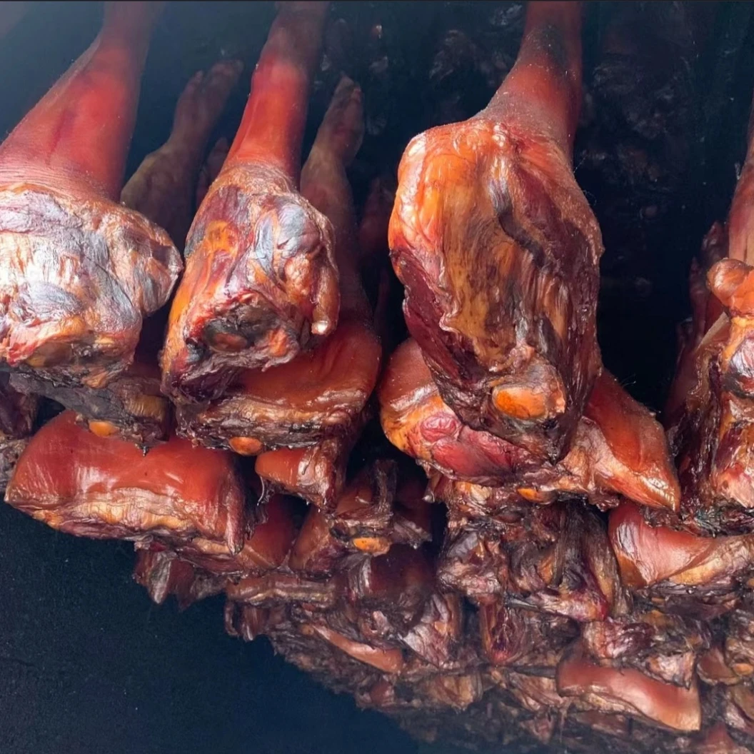 【直播现称腊前蹄】高山农村柴火烟熏腊猪蹄