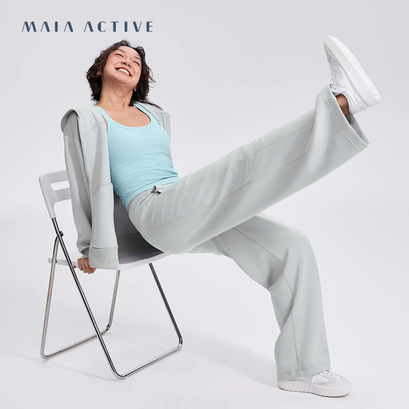 MAIAACTIVE EVERYDAY 绵柔卫裤直筒户外休闲宽松高腰卫裤 242PN30