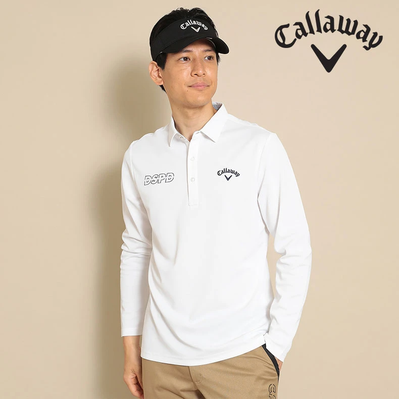 【断码清仓】Callaway男士秋冬长袖运动POLO衫C22233100