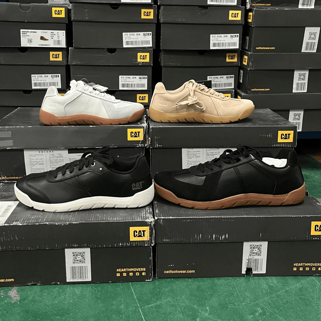 CAT（默认微瑕）牛皮德训鞋低帮运动休闲鞋男女同款卡特作战靴