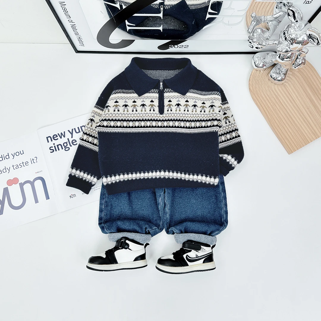 男童毛衣打底衫儿童衣服2025新款秋装潮 D-TLL2403 悠悠童话童装