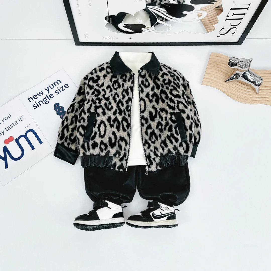 男童外套秋冬款2024新秋冬装儿童夹克D-BQ241070H过年战袍儿童