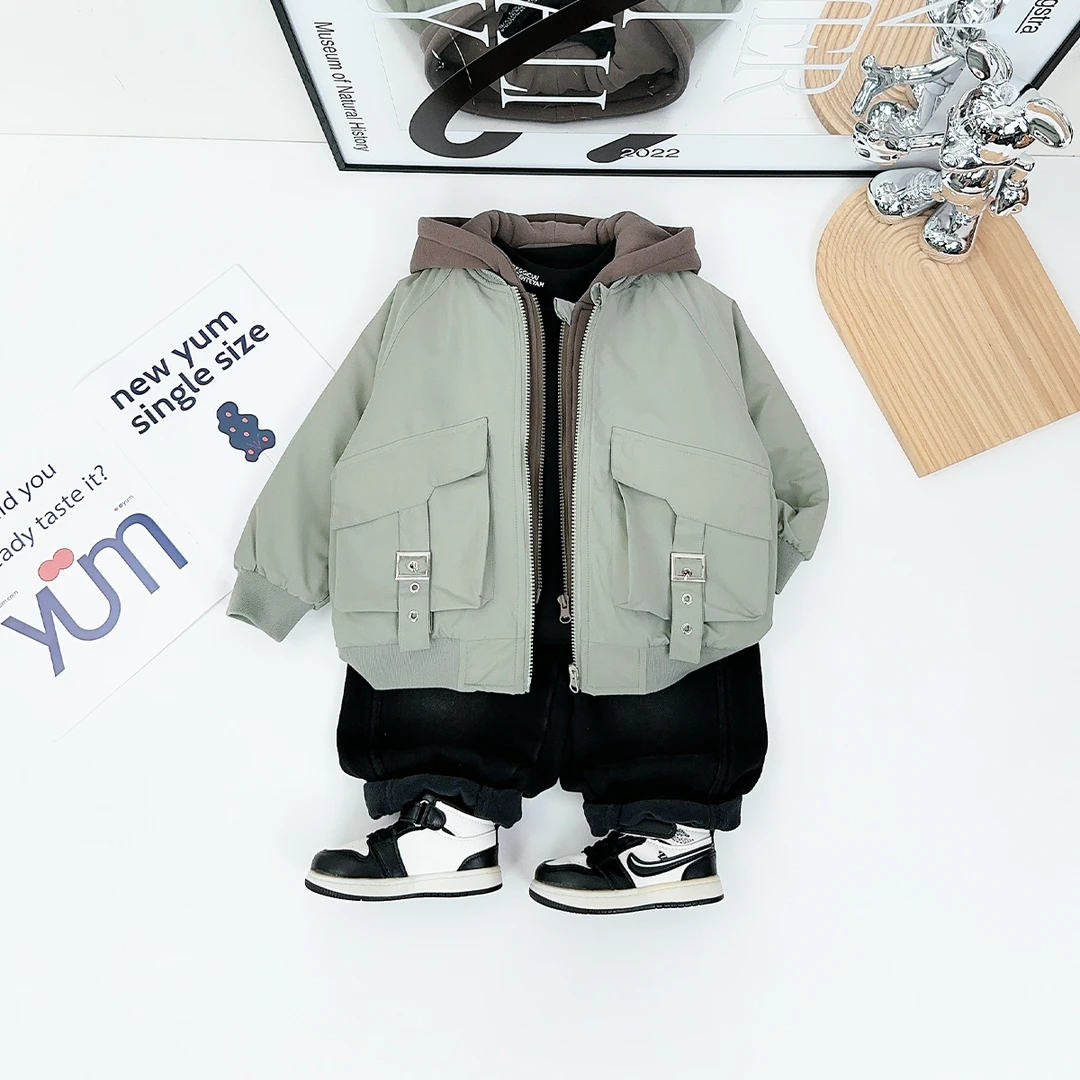 男童加厚外套秋冬款2025新款秋冬装儿童 D-WG27597 悠悠童话童装