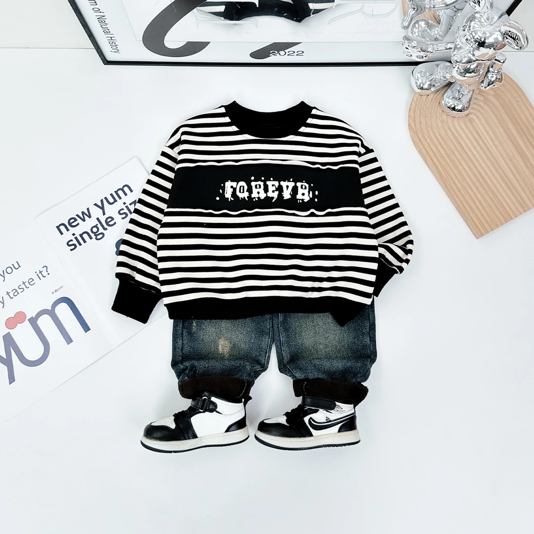 儿童卫衣加绒款长袖2025新款秋冬装男童 D-HS24121 悠悠童话童装