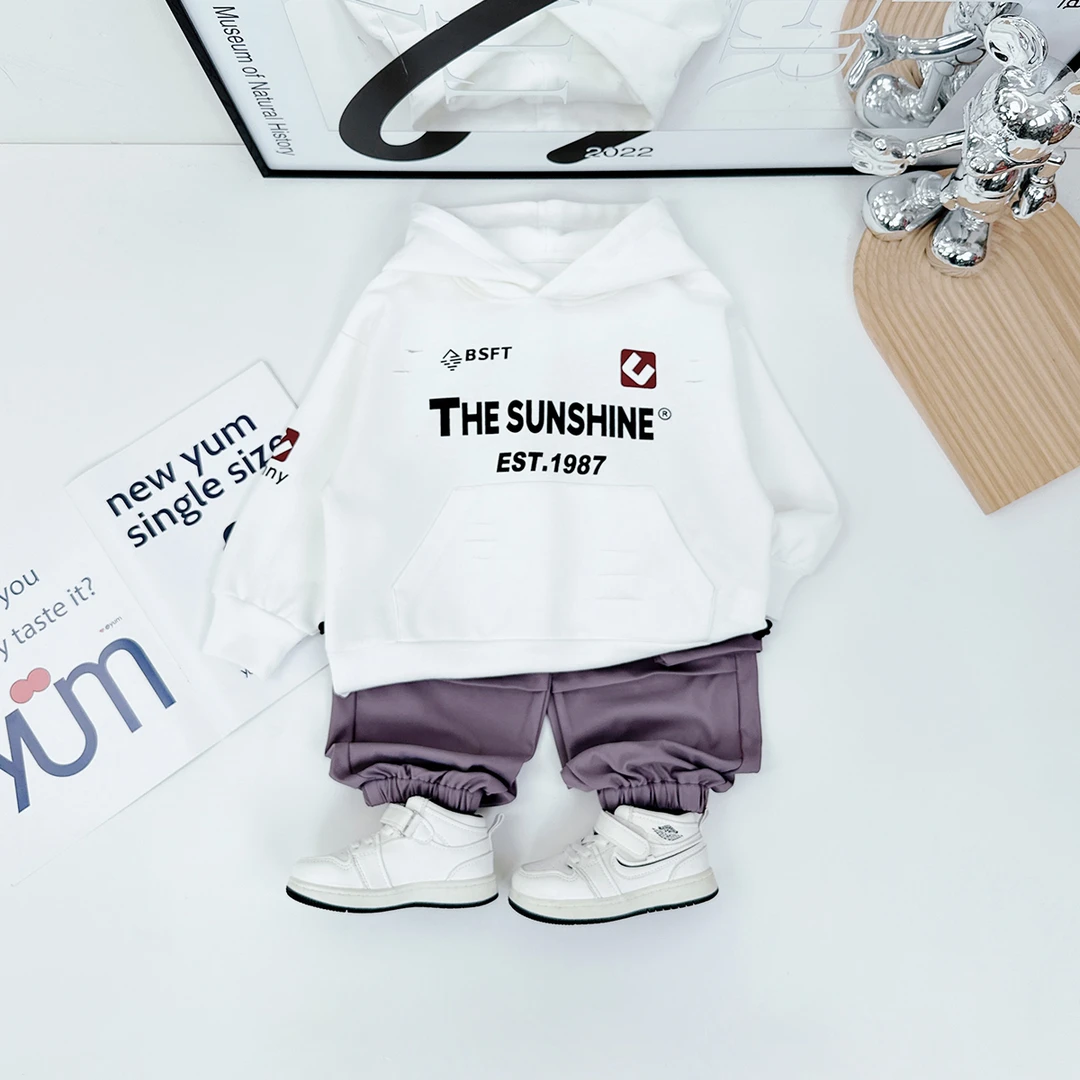 儿童卫衣连帽2025新款秋装男童春秋上衣 D-FQ24163 悠悠童话童装