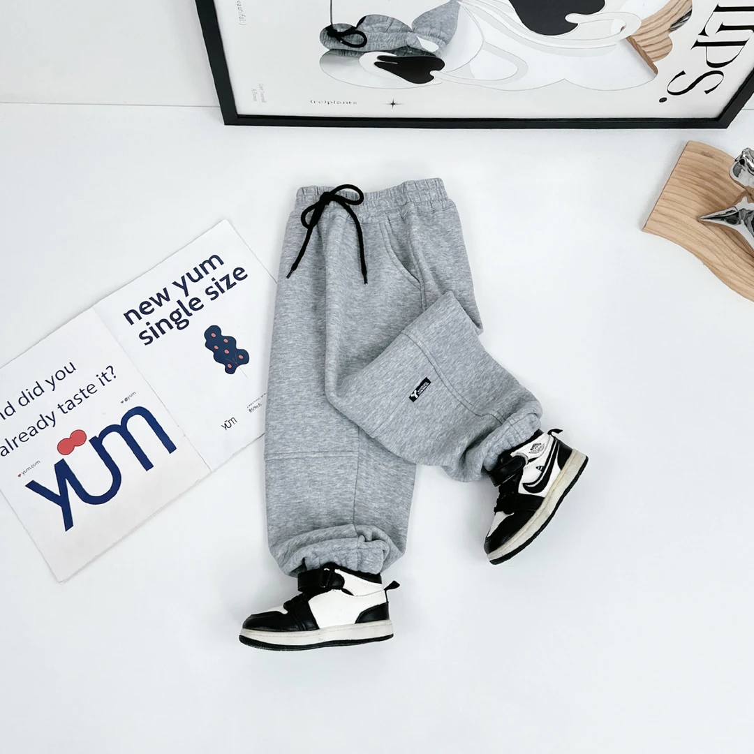 儿童加绒裤子男童运动裤2025新款秋冬装 D-CXF3556 悠悠童话童装