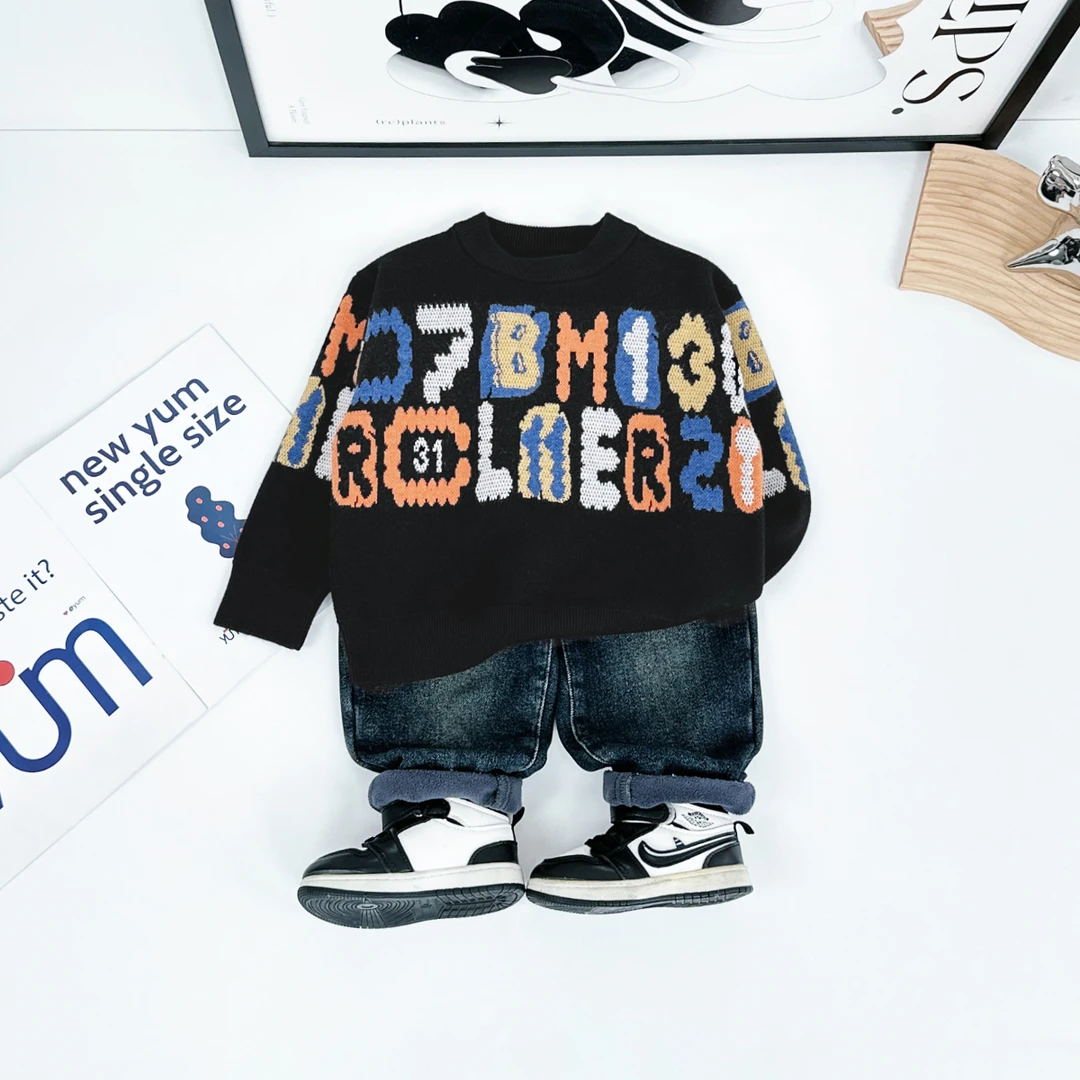 男童毛衣打底衫儿童衣服2025新款秋冬装 D-YMDX156 悠悠童话童装