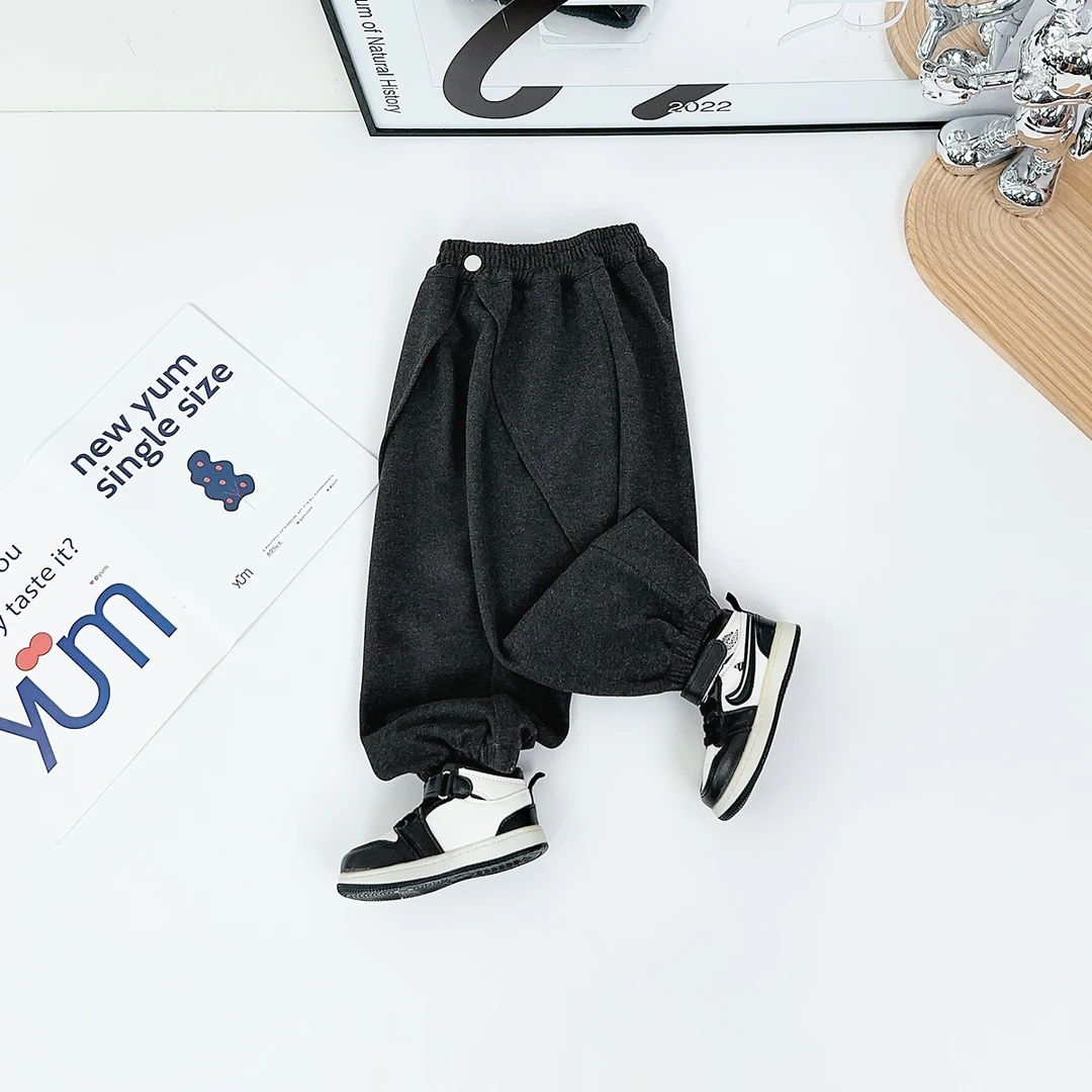 男童加厚裤子儿童休闲裤2025新款秋冬装 D-BD89965 悠悠童话童装