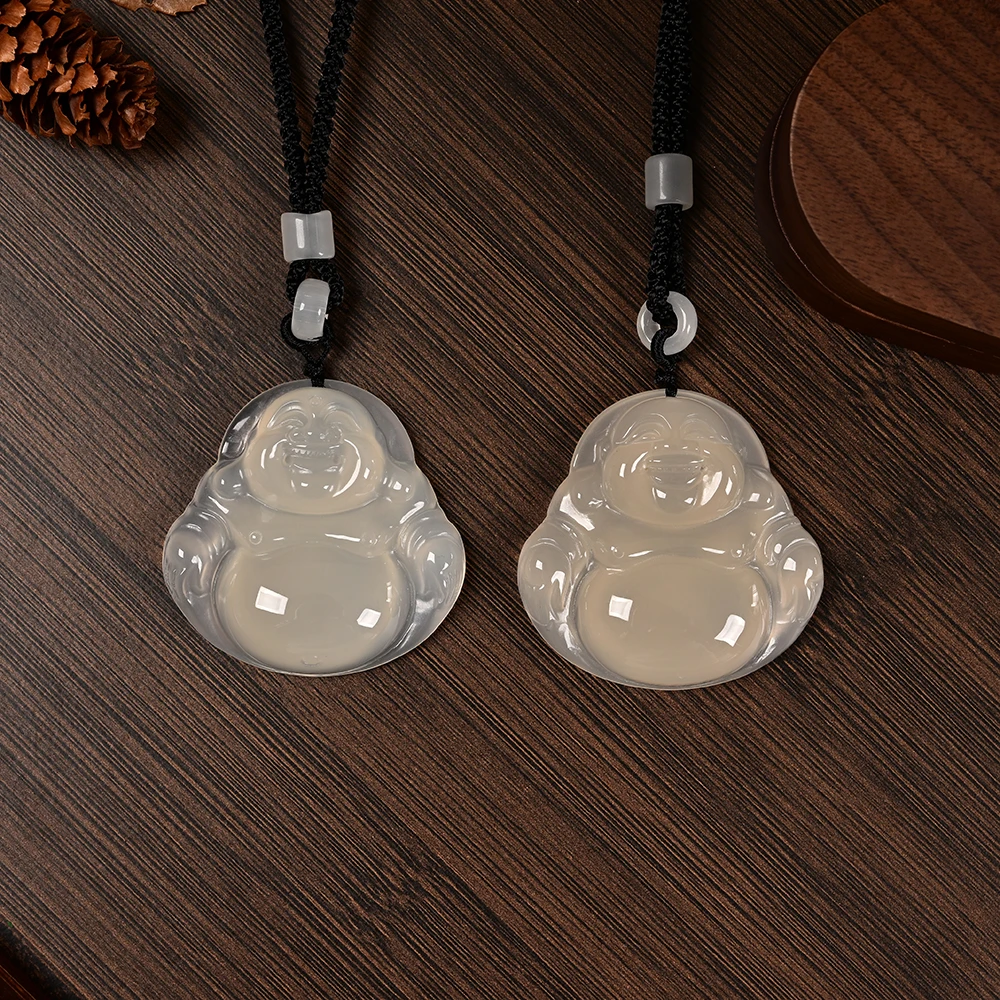【云上叙】 V1058-S-玉髓佛公吊坠-多样性发一件-49x49×10mm（甄选）