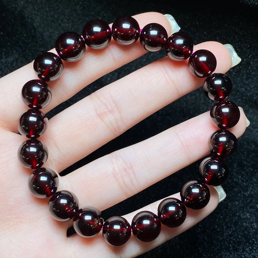 【云上】DS16219-石榴石单圈手串-9mm（甄选）