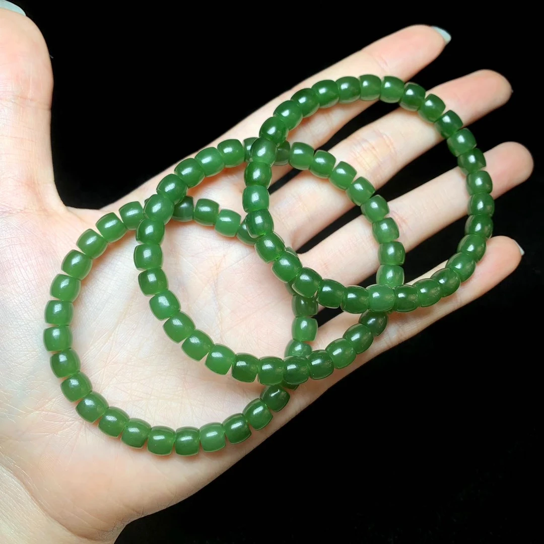 【云上叙】和田玉手串-约7*6mm-多样性发一件-V0854-24（东哥）