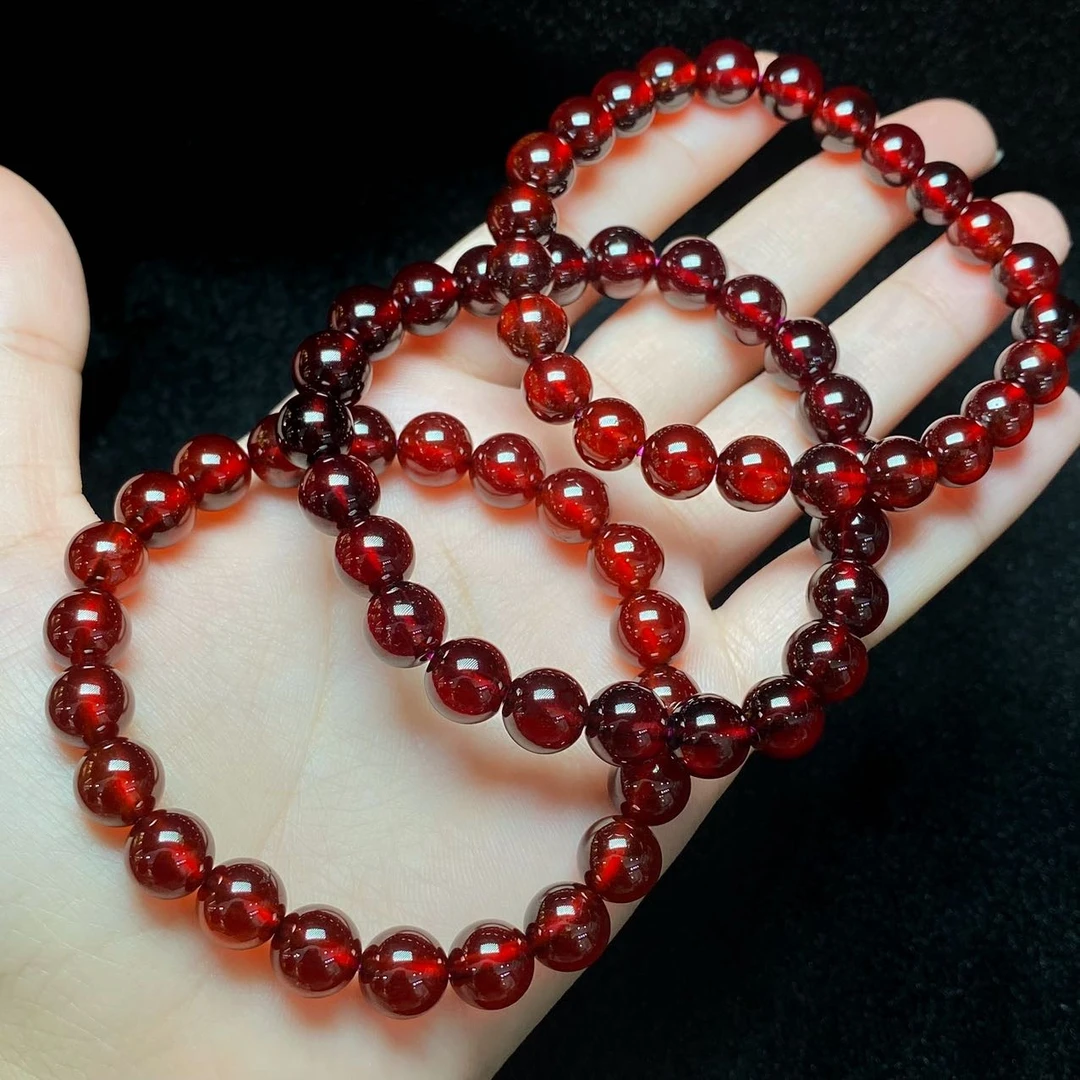 【云上叙】石榴石单圈手串-8mm-多样性发一件 V28153~KT（东哥）