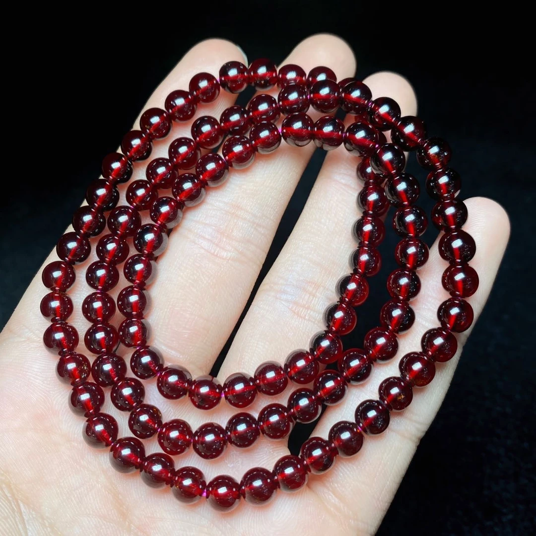 【云上叙】23 V0710-石榴石多圈手串-6mm（东哥）