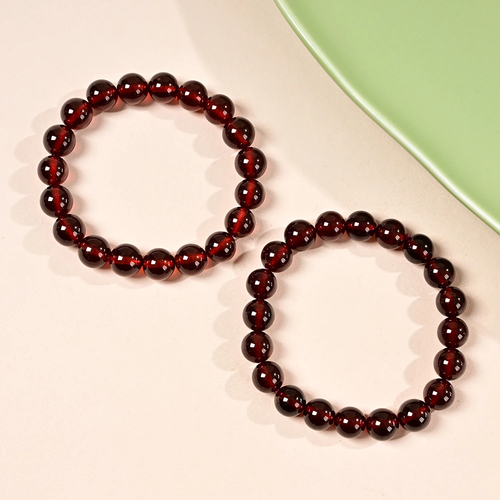 【云上】石榴石单圈手串-9.5mm+多样性发一件-DS59341（甄选）