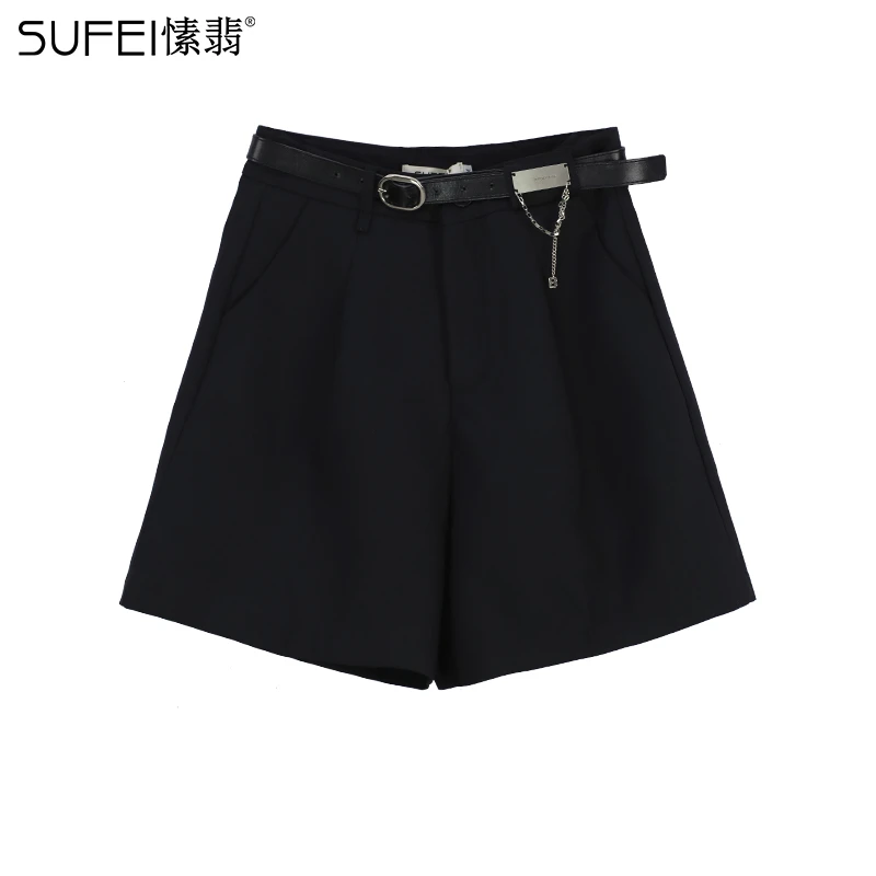 SUFEI/愫翡S22DK0177A 夏季百搭中性风短裤 0177