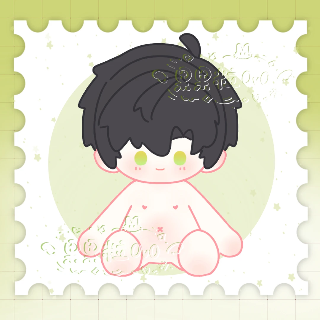 【果果粒】【深空裸娃】40cm坐坐体棉花娃娃坐姿