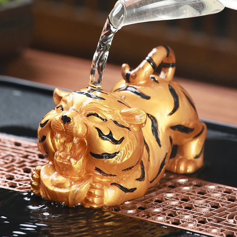 爆款推荐老虎变色茶宠摆件精品可养功夫茶具茶台茶盘茶玩茶道配件