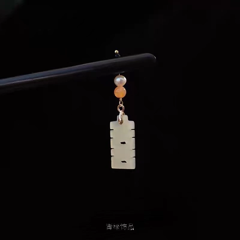 新中式古风旗袍簪子简约日常高级感流苏发簪