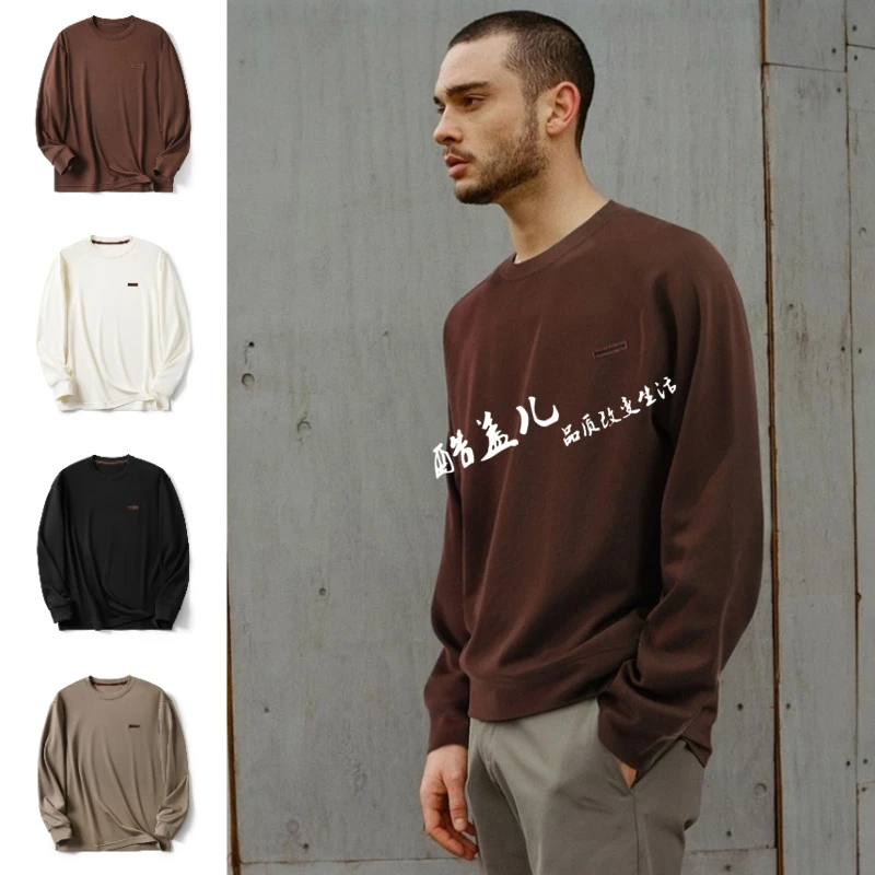 Z系名门 莫代尔羽毛蛋白纤维暖绒高端秋冬情侣细腻柔软长袖打底衫