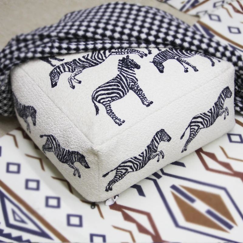 （单独外皮）收纳坐垫墩子外皮矮凳加厚可拆洗简约收纳外皮