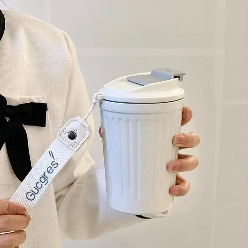 Gucgres咖啡杯316不锈钢保温杯男女士学生便携高颜值随身杯水杯子