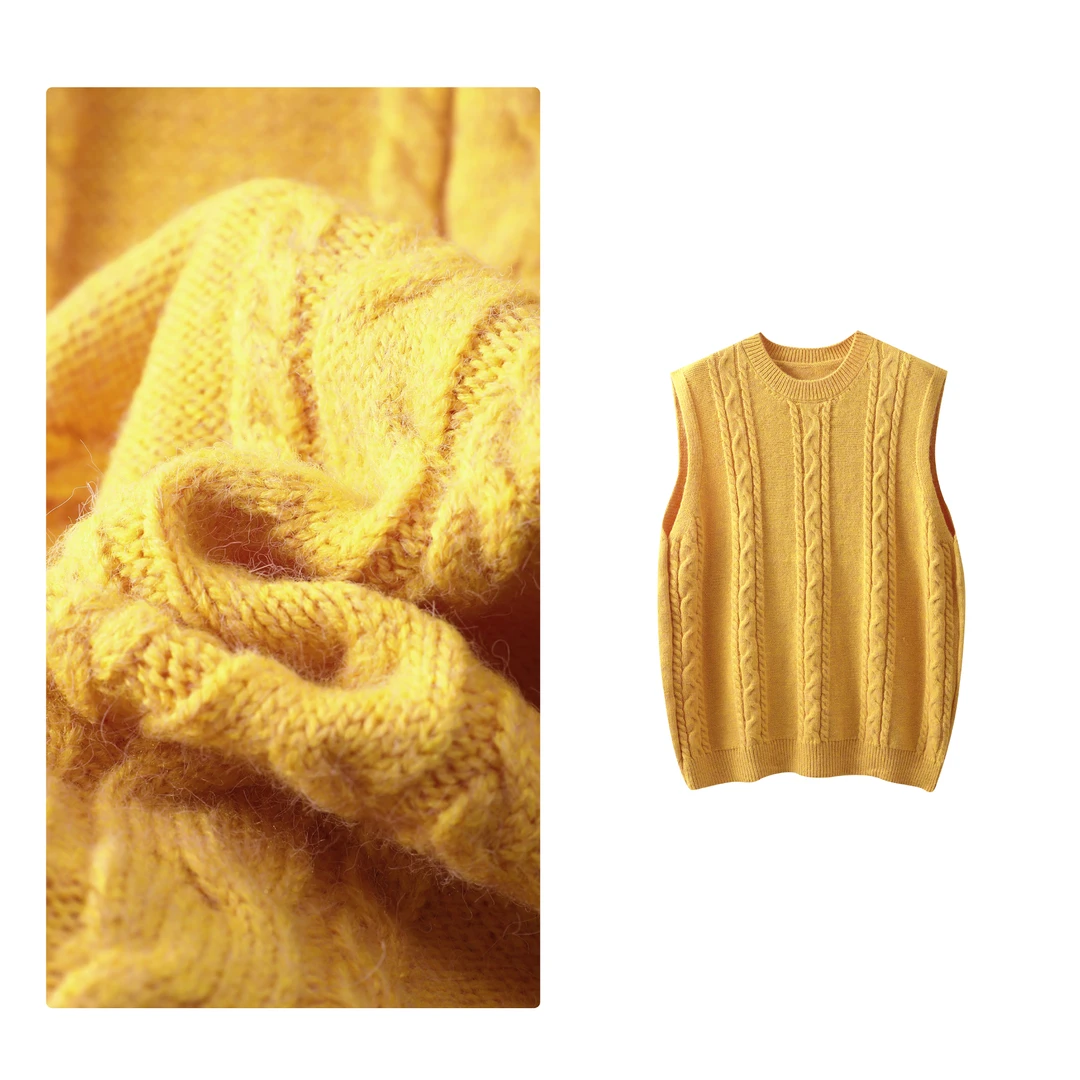 现货！门店15&9！基础叠穿~麻花纹理舒适好搭配女式针织衫H00471