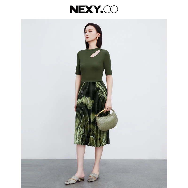 NEXY.CO/奈蔻连衣裙【江南烟雨】时尚百搭|假日出游|中式|F05134G7