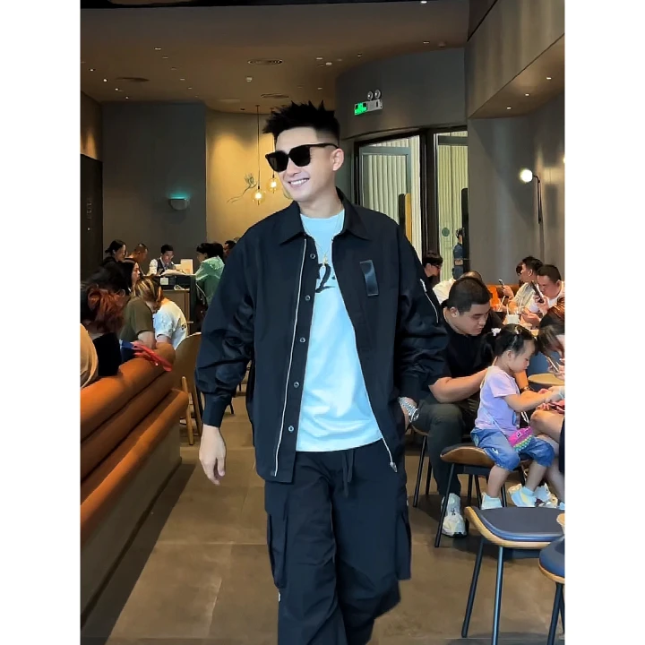 【语乐3店】2599秋季新款休闲衬衫式夹克外套宽松机能风工装户外