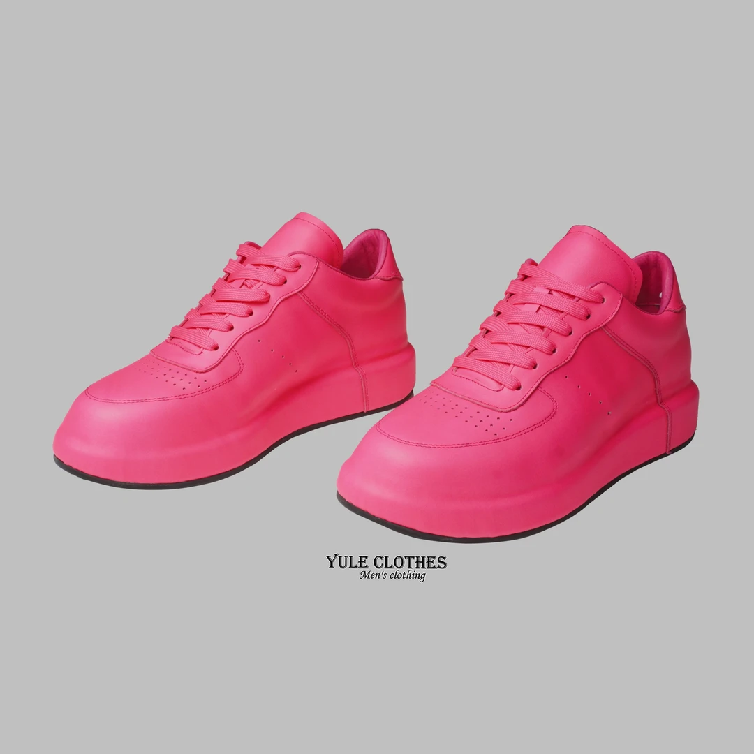 180女款 白色玫红色 休闲板鞋