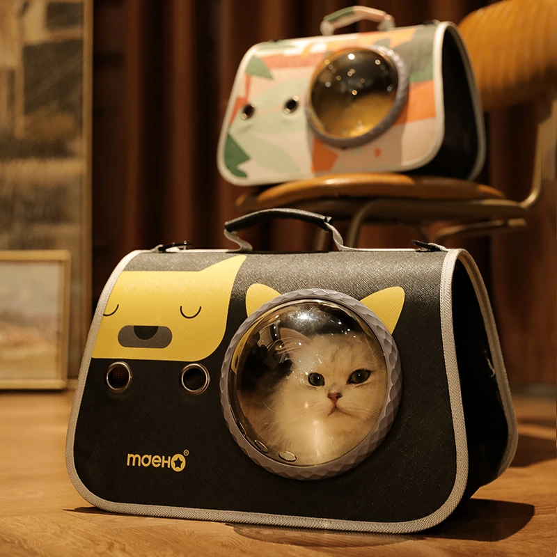 kimpets猫包外出便携太空舱四季斜挎背包猫咪猫笼子外带携带用品