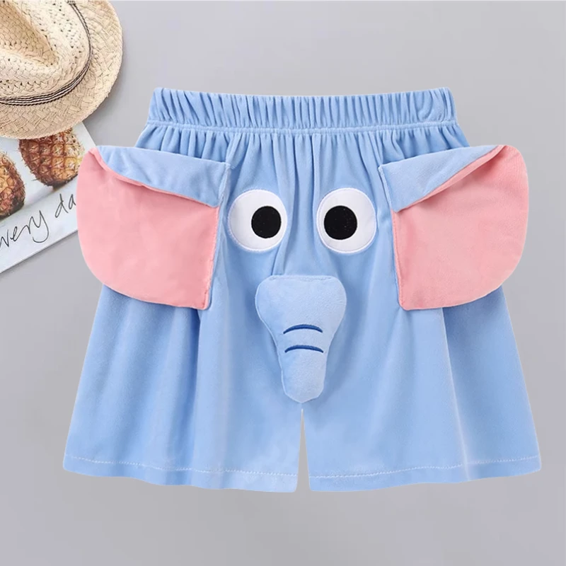情侣短裤夏季大象短裤睡裤网红短裤卡通短裤送男友送闺蜜休闲薄款