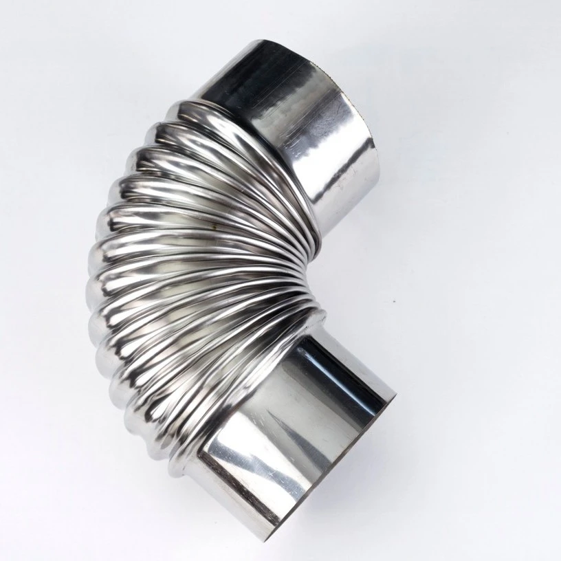 崇博8CM环保炉手工配套配件不锈钢弯头单个烟管单节