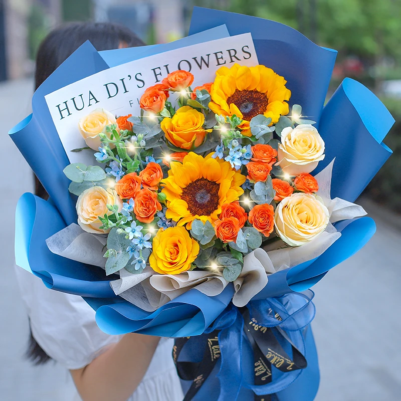 【送男同事/长辈】花束鲜花订购同城配送生日礼物探望附近花店送花