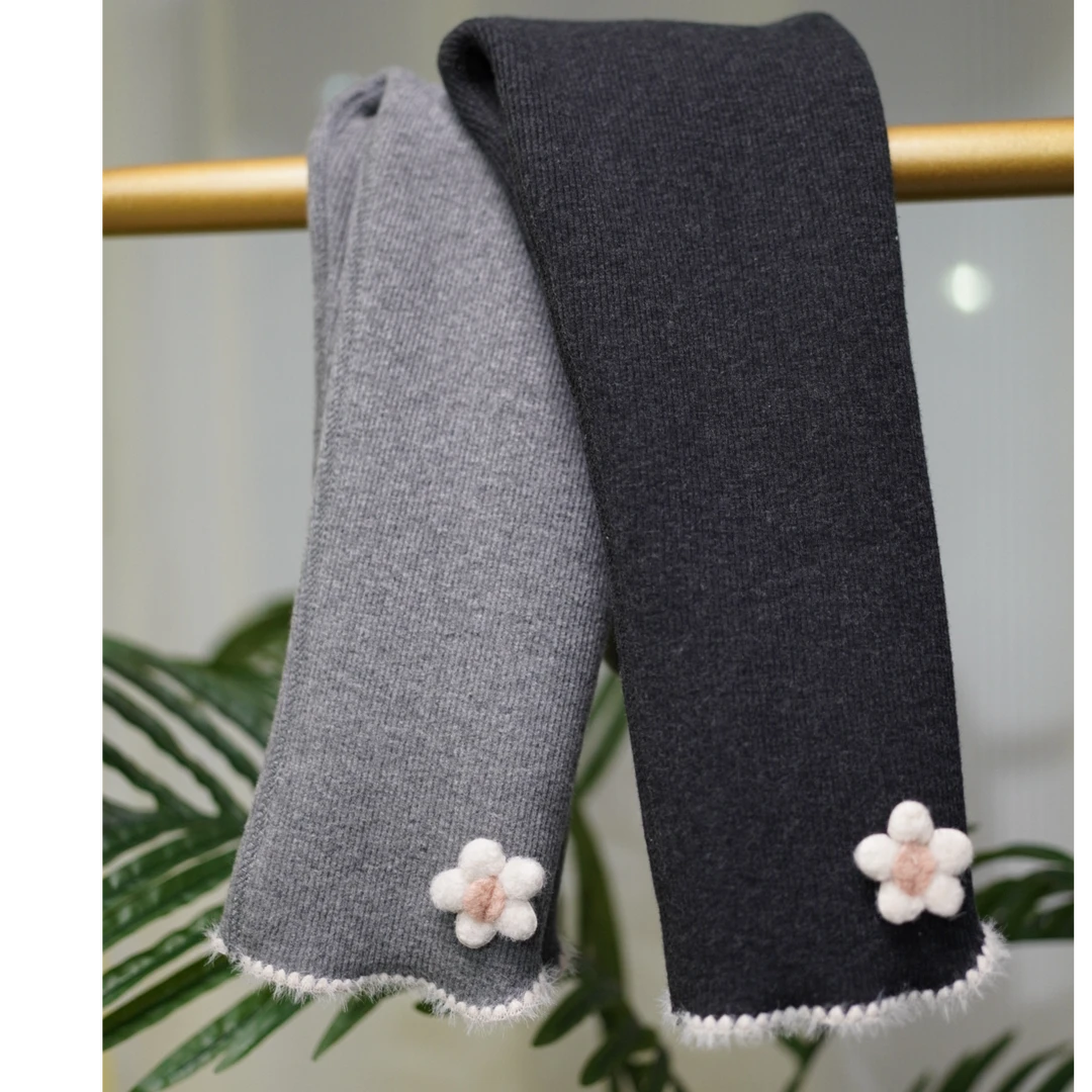 【无骨加绒】秋冬季加绒加厚裤子女童时尚洋气打底裤修身外穿882