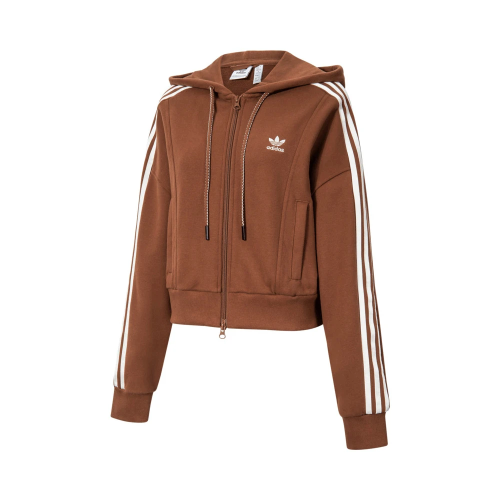 adidas Originals阿迪三叶草 女子ADI ZIP UP HOOD针织外套JM8058