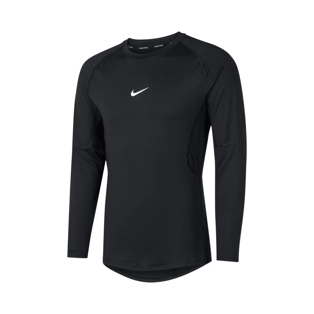 Nike耐克男子新款黑色速干运动健身紧身长袖训练上衣FB7920-010