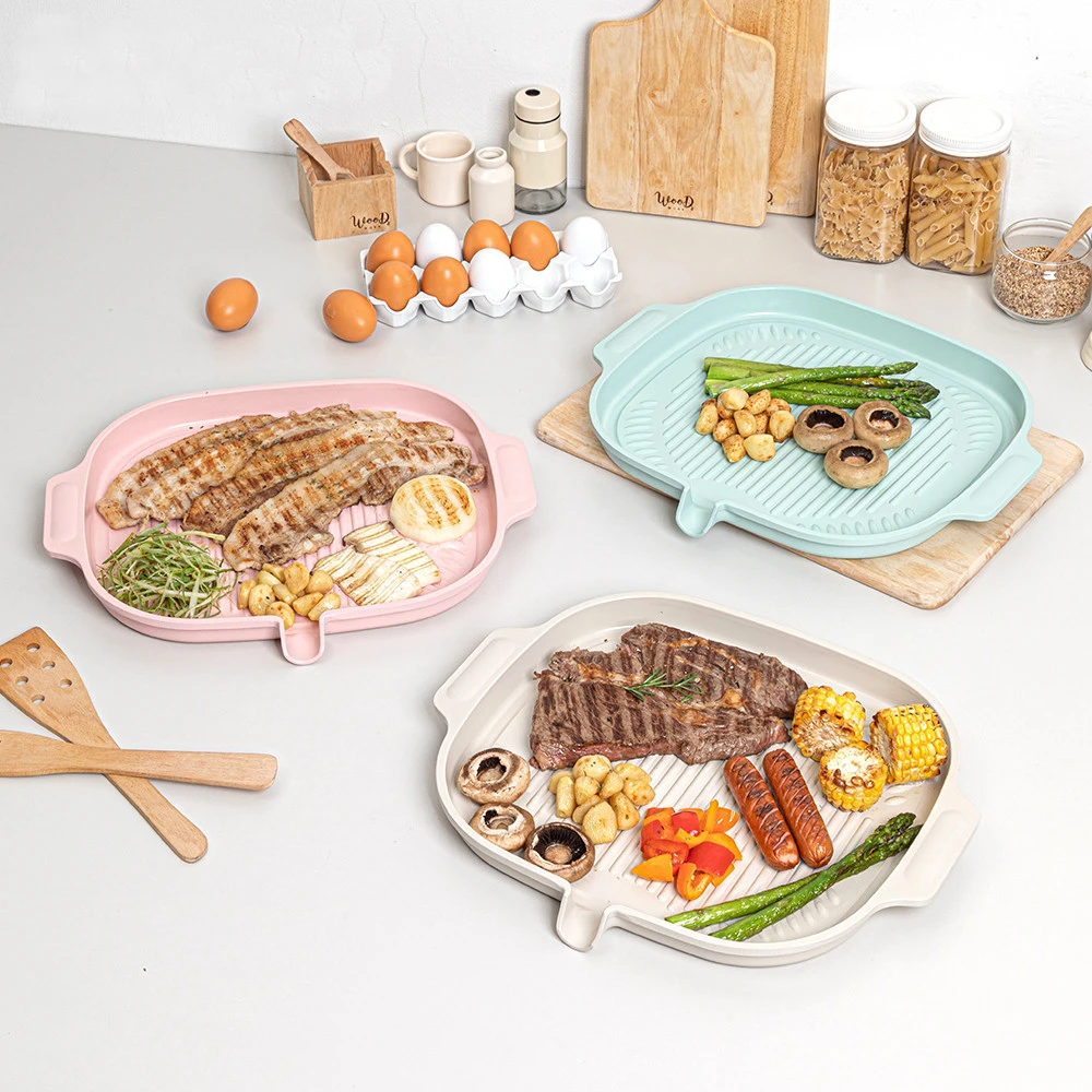 韩国BAFLIFE陶瓷涂层电磁炉燃气灶通用烤肉盘