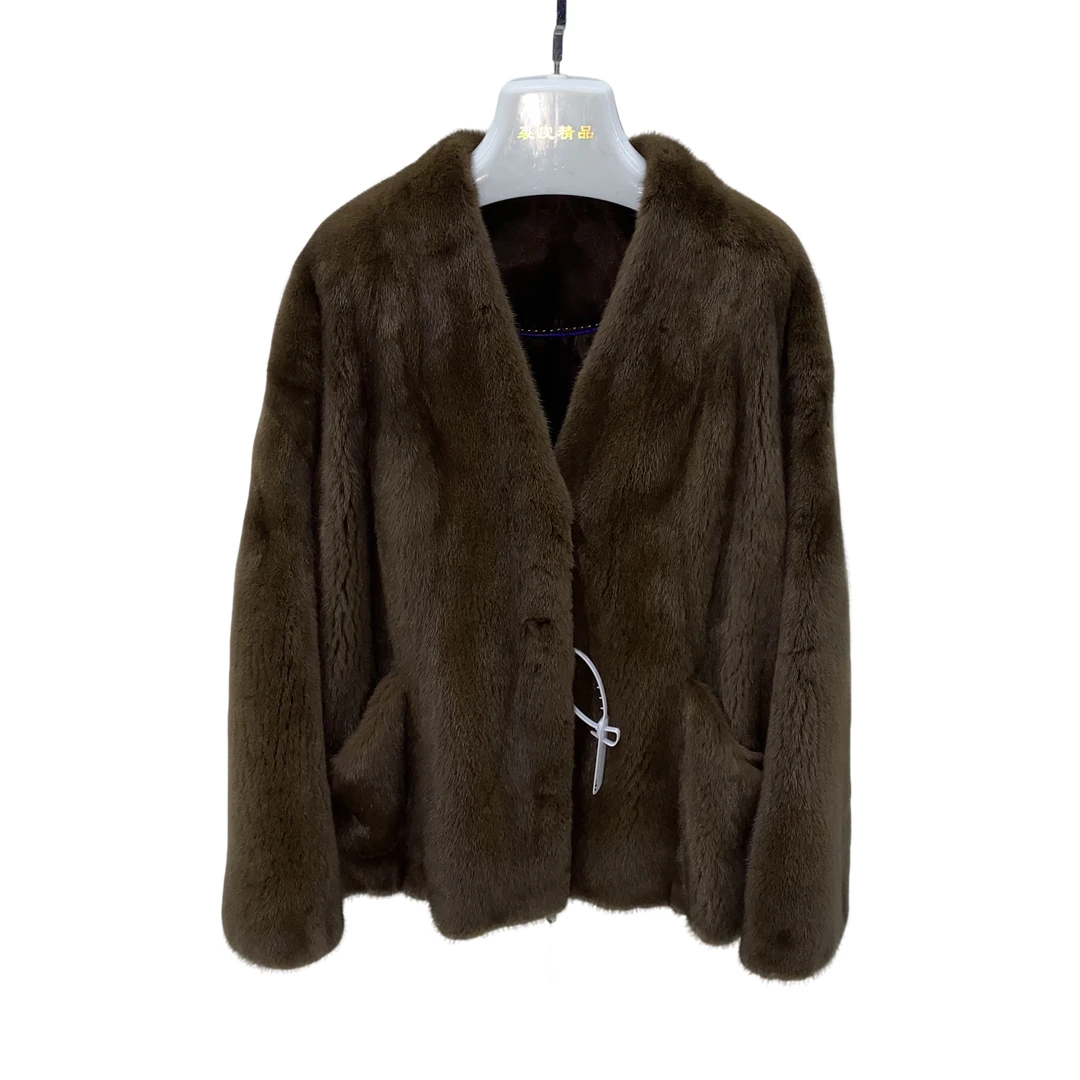 233357【DC】818福利通女装反季清仓水貂皮草外套