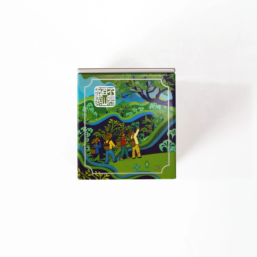 不慕名山：傈所古树2024春绿盒-8克砖16块128克/盒拆封不退03340