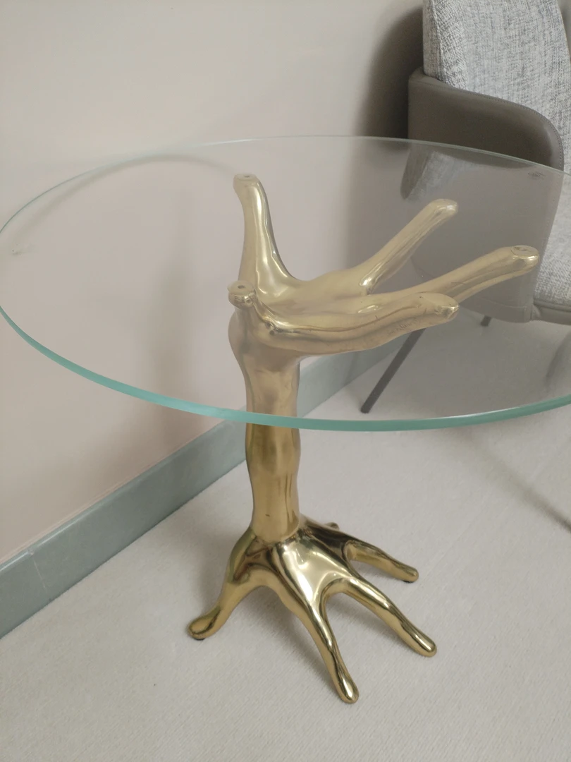 黄铜轻奢极简风格茶几