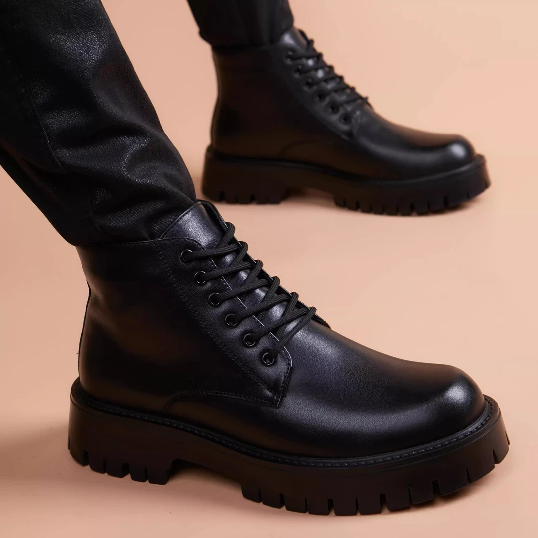 英国『设计师』力荐！马丁靴男款爆款2025新款百搭内增高舒适工装靴