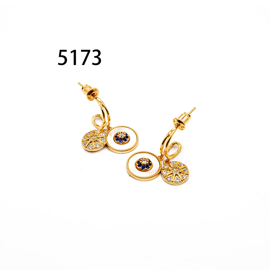 铜合金耳饰 简约个性气质耳环小众设计高级感耳饰～5173