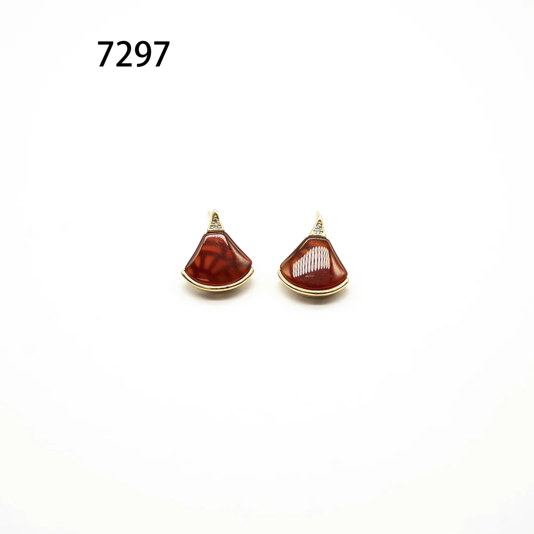 铜合金耳饰 设计师款耳饰～7297