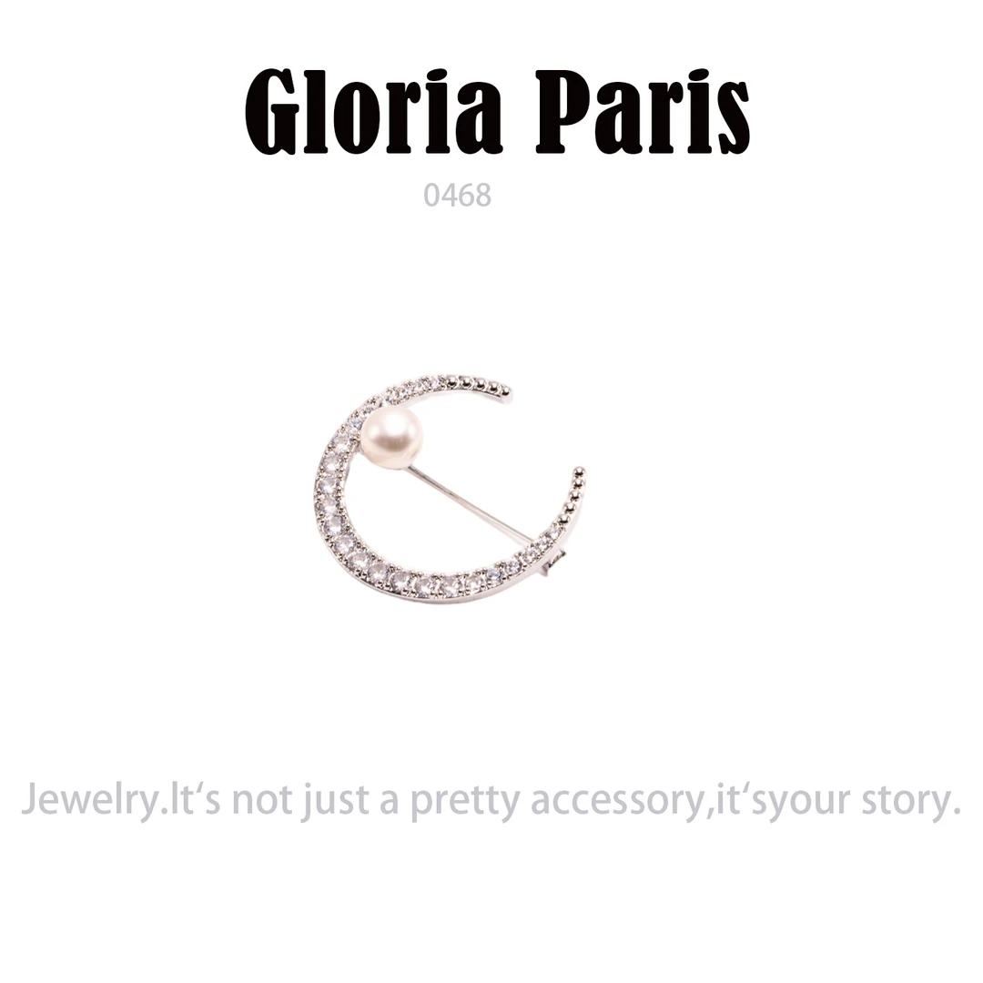 铜合金胸针 轻奢时尚百搭气质优雅胸针~0468