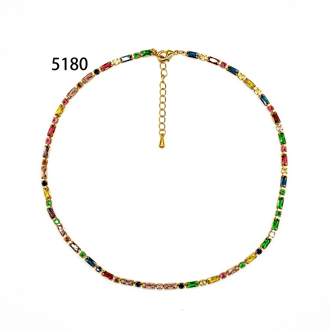 铜合金项链 【5180】时尚百搭轻奢设计师项链~