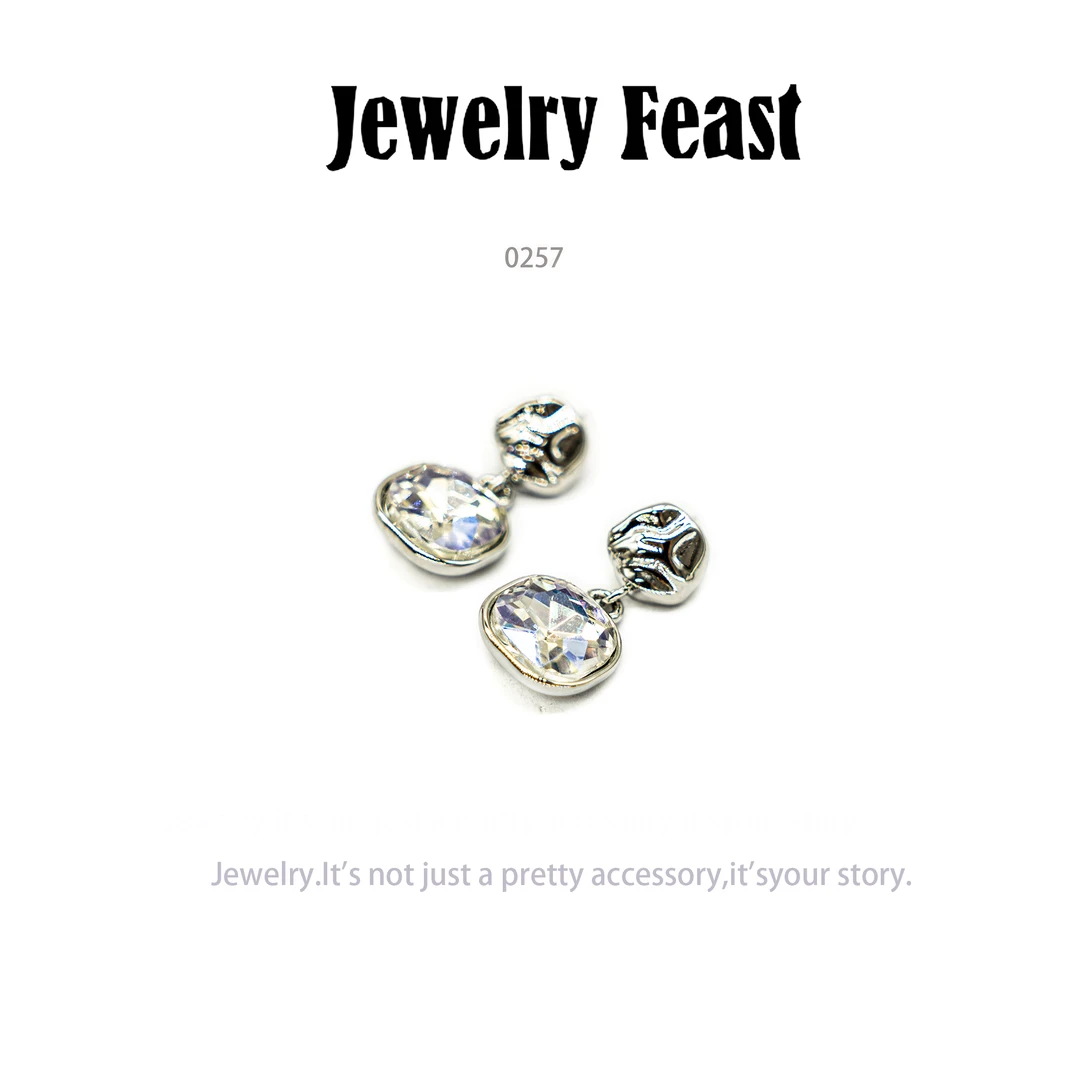 铜合金耳饰 JF时尚气质轻奢耳环新款小众设计高级感耳饰～0257