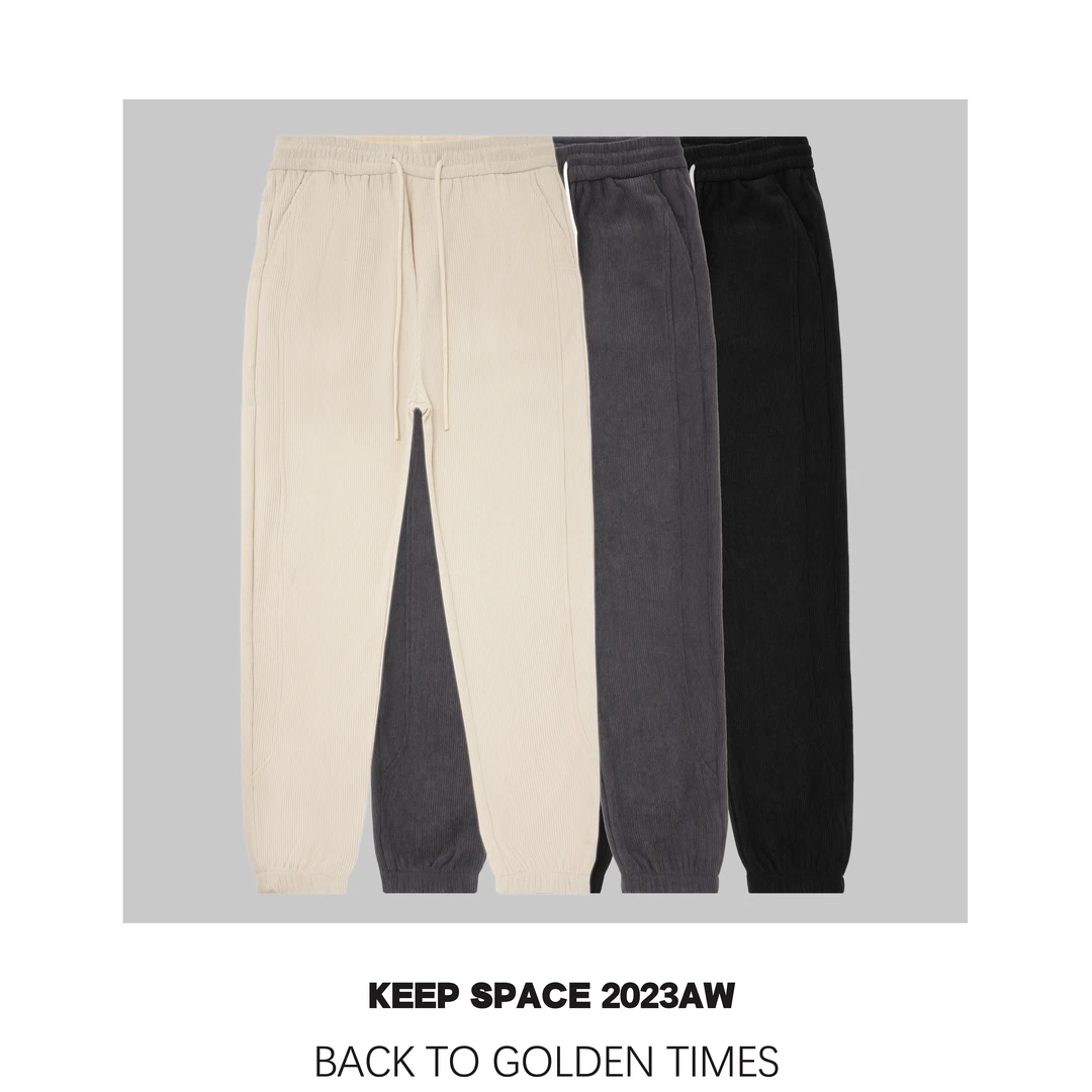 清货！雪尼尔保暖加厚休闲卫裤舒适大码宽松23421#4058